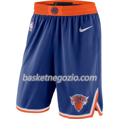 New York Knicks Uomo Pantaloncini Blu 2018-19 Nike Swingman
